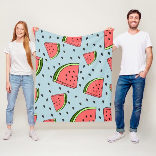 Wassermelone Fleecedecke (Beispiel)
