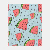 Wassermelone Fleecedecke (Vorderseite)