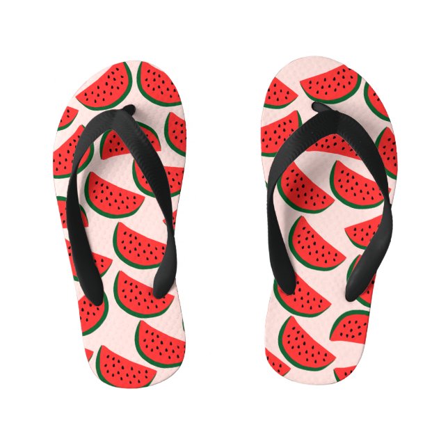 Wassermelone Flip Flops Kinderbadesandalen (Fußbett)