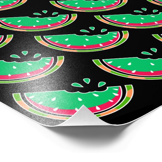 Wassermelone Fotodruck (Ecke)