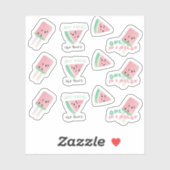 Wassermelone Frucht eins in einem Melon Pop Mix Aufkleber (Blatt)