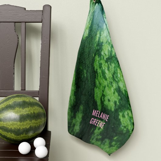 Wassermelone Frucht Rind Green Golf Handtuch