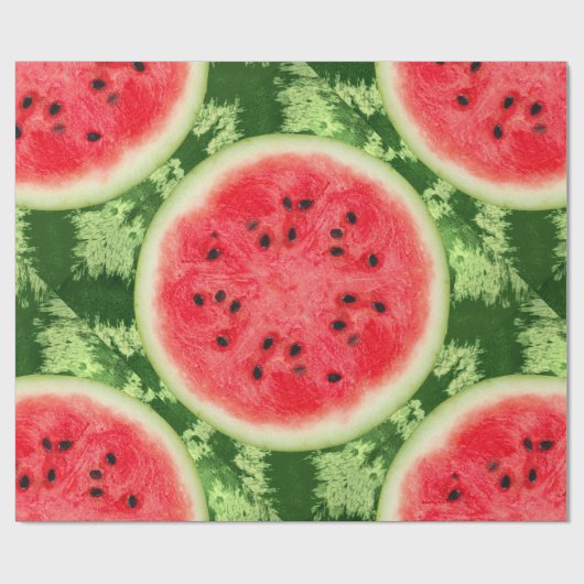 Wassermelone-Frucht-Scheibe Geschenkpapier (Flach)
