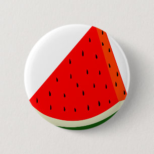 Wassermelone Fruchternte Scheibe Sommer Button