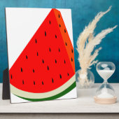 Wassermelone Fruchternte Scheibe Sommer Fotoplatte (Seite)