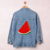 Wassermelone Fruchternte Scheibe Sommer Jeansjacke (Hangar)