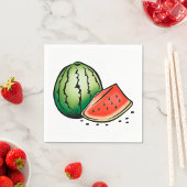Wassermelone Fruchtfutterpapier Napkins Serviette