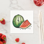Wassermelone Fruchtfutterpapier Napkins Serviette (Beispiel)