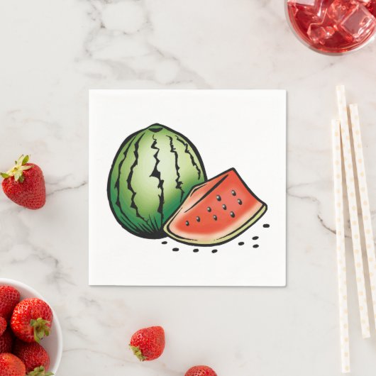 Wassermelone Fruchtfutterpapier Napkins Serviette (Beispiel)