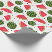 Wassermelone Fruchtmuster Geschenkpapier (Ecke)