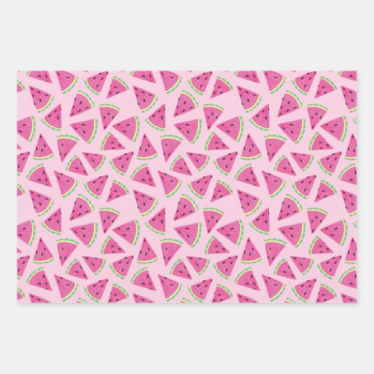 Wassermelone Fruchtmuster Geschenkpapier Set (Vorderseite 2)