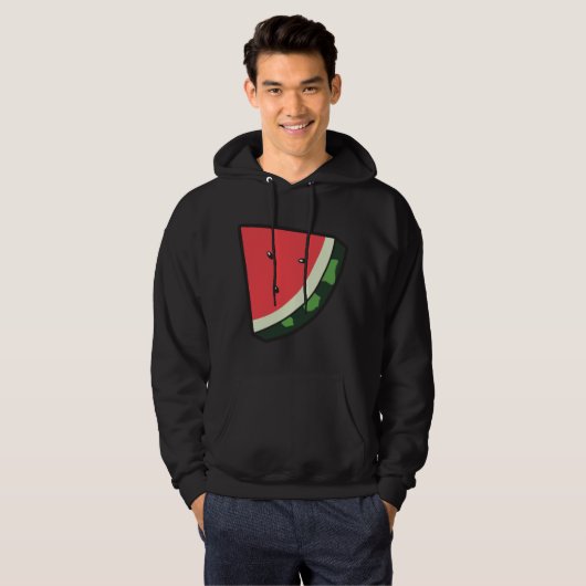 Wassermelone für Männer Hoodie (Vorne ganz)