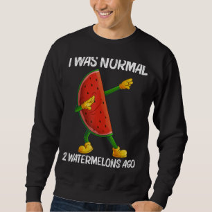 Wassermelone für Männer Melonenfrucht-Pflanze Sweatshirt