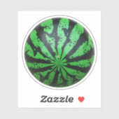 Wassermelone Fußball/Fußball Aufkleber (Blatt)