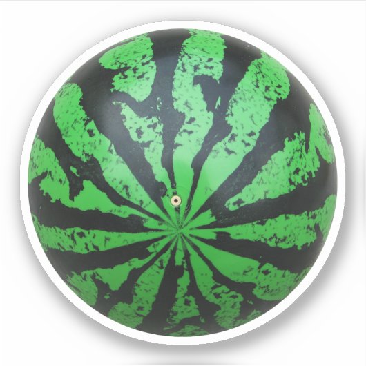 Wassermelone Fußball/Fußball Aufkleber (Vorderseite)