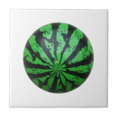 Wassermelone Fußball/Fußball Fliese (Vorderseite)