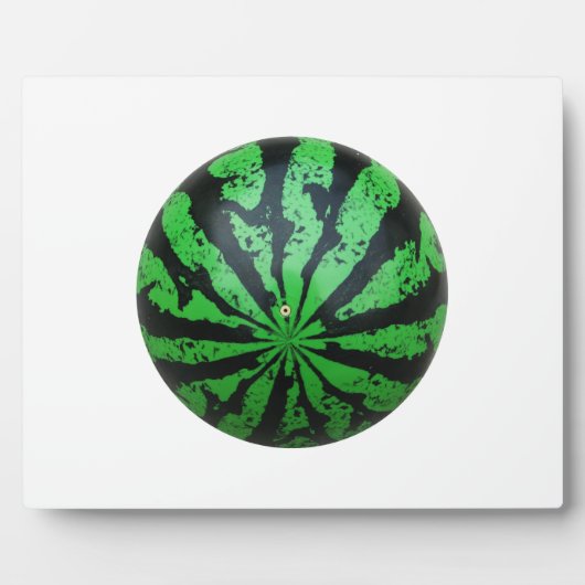 Wassermelone Fußball/Fußball Fotoplatte (Vorderseite)