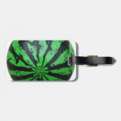 Wassermelone Fußball/Fußball Gepäckanhänger (Rückseite horizontal)