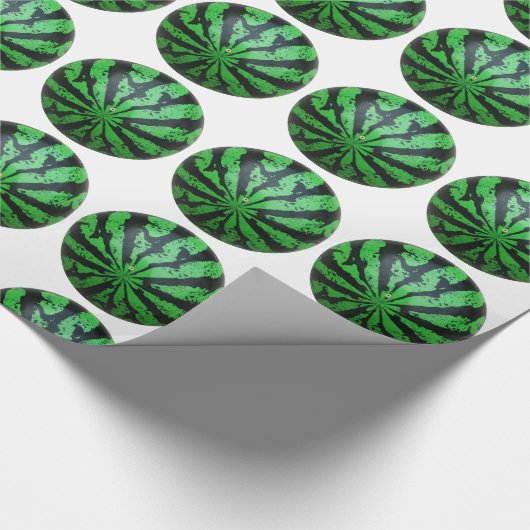 Wassermelone Fußball/Fußball Geschenkpapier (Ecke)