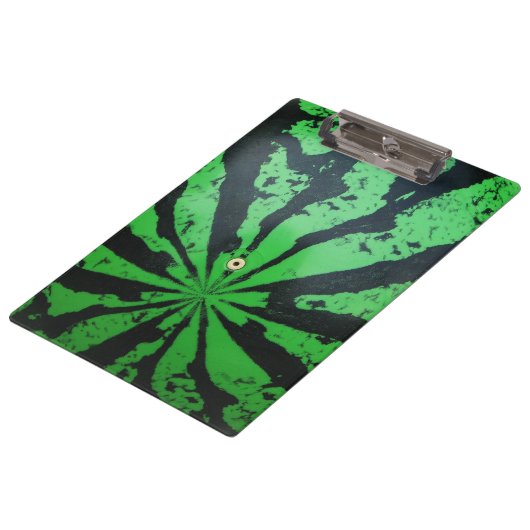 Wassermelone Fußball/Fußball Klemmbrett (Schrägansicht)