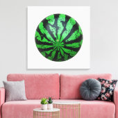 Wassermelone Fußball/Fußball Leinwanddruck (Insitu (Wohnzimmer))