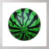 Wassermelone Fußball/Fußball Poster (Vorne)