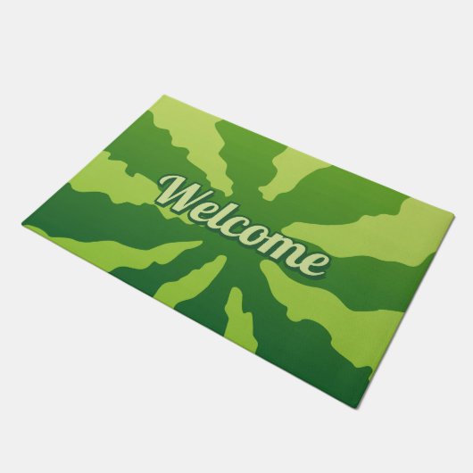 Wassermelone Fußmatte (Schrägansicht)