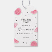 Wassermelone Gastgeschenk Tag Geschenkanhänger (Vorderseite)