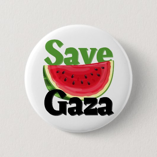 Wassermelone Gaza Palästina Button (Vorderseite)
