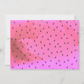 Wassermelone-Geburtstags-Einladung Einladung (Rückseite)