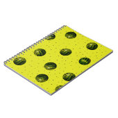 Wassermelone gelb mit Samen Notizblock (Linke Seite)