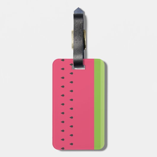 Wassermelone-Gepäckanhänger Gepäckanhänger (Rückseite vertikal)