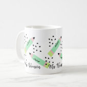 Wassermelone - Geschenk für Lehrer Kaffeetasse (Vorderseite Links)