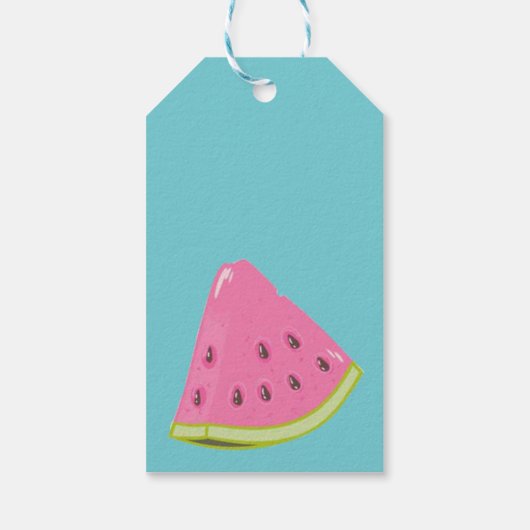 Wassermelone Geschenkanhänger (Rückseite)