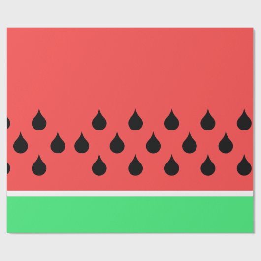 Wassermelone Geschenkpapier (Flach)