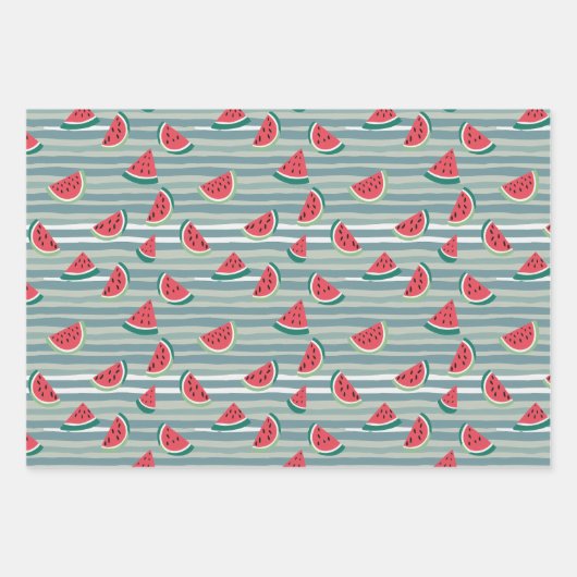 Wassermelone Geschenkpapier Set (Vorderseite 3)