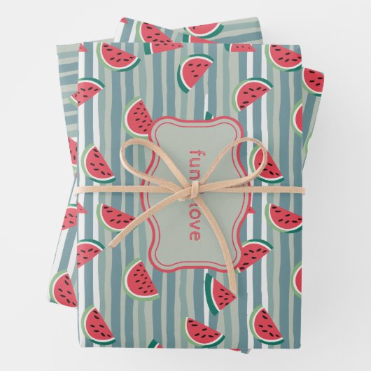 Wassermelone Geschenkpapier Set (Beispiel)