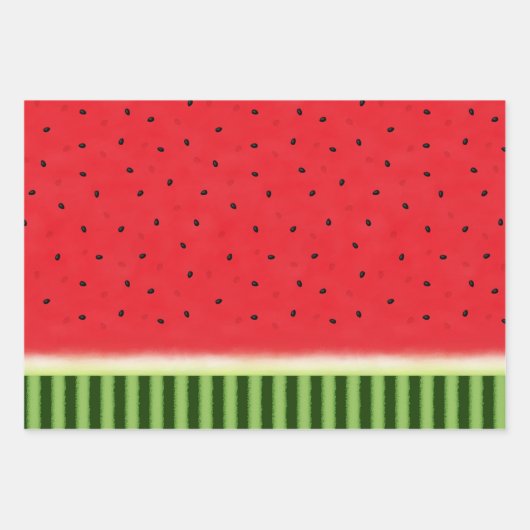 Wassermelone Geschenkpapier Set (Vorderseite 3)