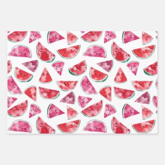 Wassermelone Geschenkpapier Set (Vorderseite)