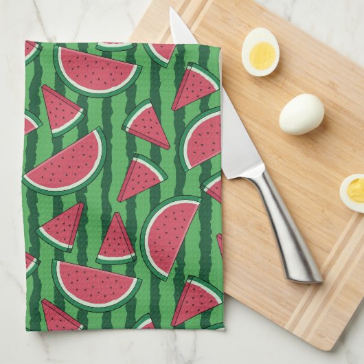 Wassermelone Geschirrtuch (Viertel Falte)