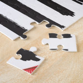 Wassermelone gestreift, Vintag nahtlos. Puzzle (Seite)