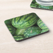 Wassermelone Getränkeuntersetzer (Linke Seite)