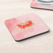 Wassermelone Getränkeuntersetzer (Linke Seite)