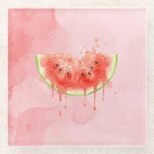 Wassermelone Glasuntersetzer