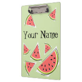 Wassermelone Green Pieces Name Klemmbrett (Links)