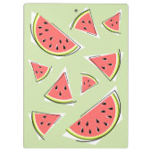 Wassermelone Green Pieces Name Klemmbrett (Rückseite)