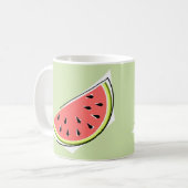 Wassermelone Green Slice 2 Kaffeetasse (Vorderseite Links)