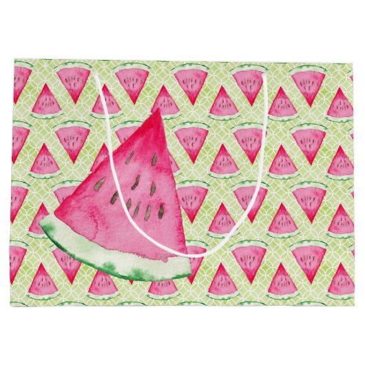 Wassermelone Große Geschenktüte (Rückseite)
