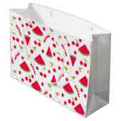 Wassermelone Große Geschenktüte (Rückseite Schrägansicht)