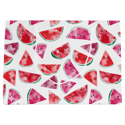 Wassermelone Große Geschenktüte (Vorderseite)